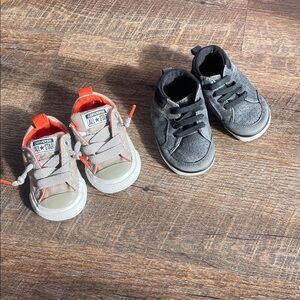 Converse Kids Sneakers - Gray and Orange